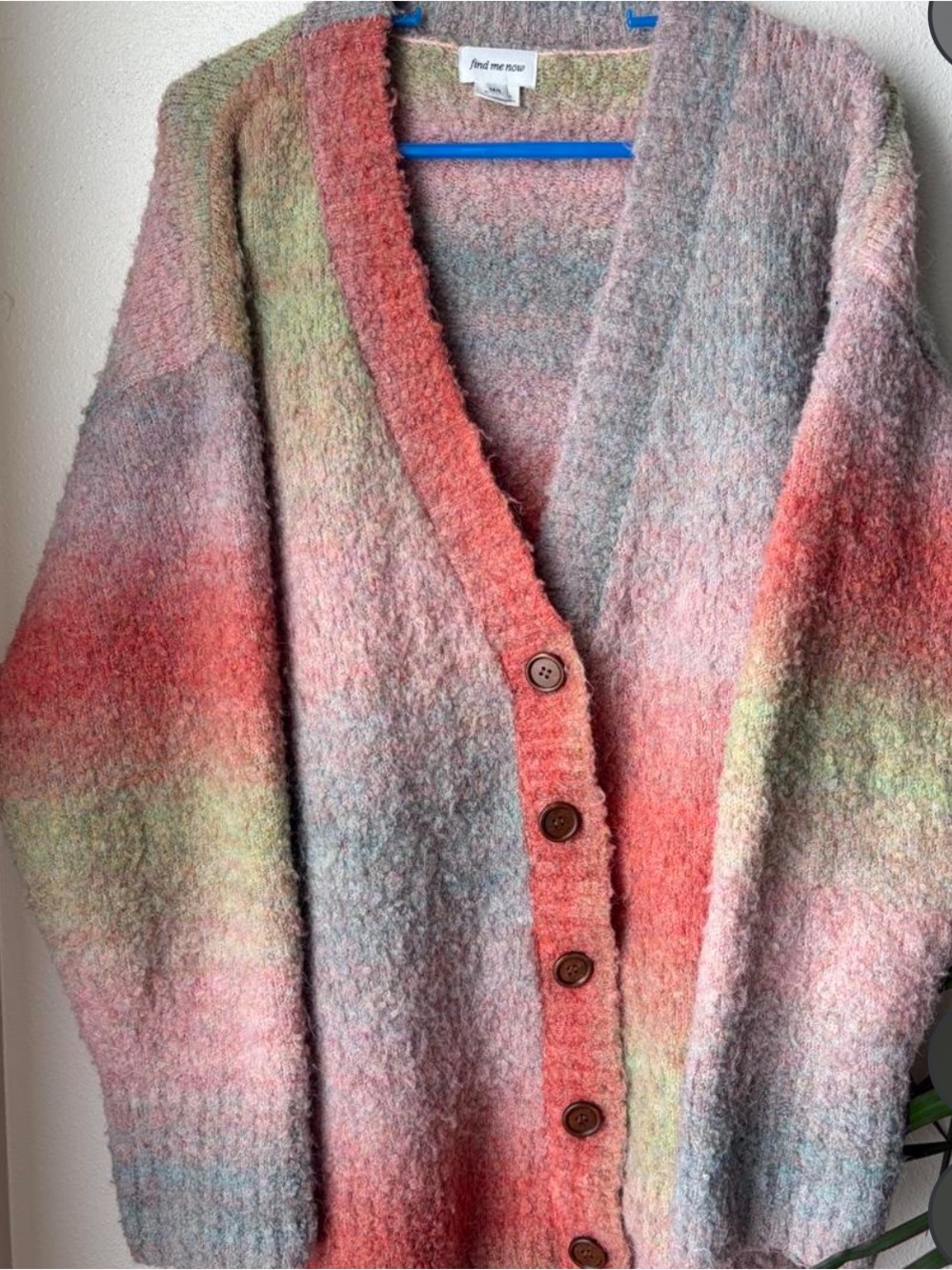 Find me now- Free People dusty knit cardigan